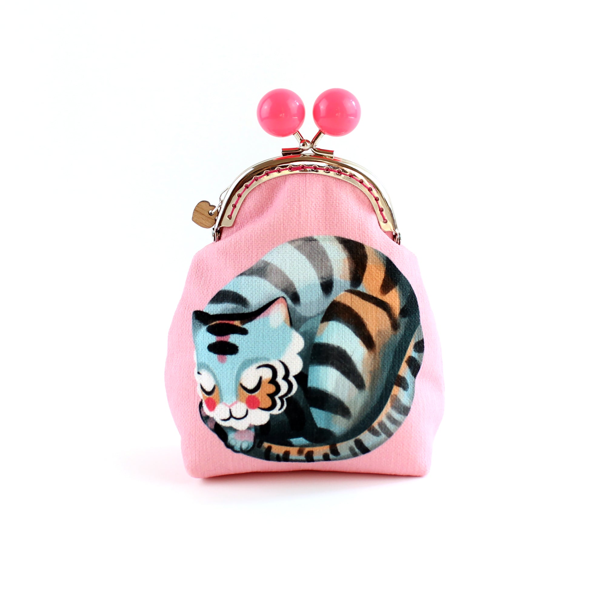 Pink Meditating Tiger Bobble Purse