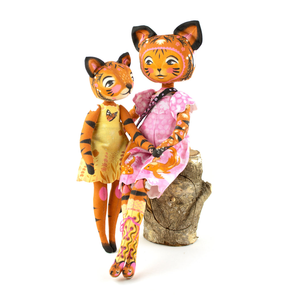 DIY Kit - Tiger Girl Alice and her Cub Celeste - FREE UK SHIPPING