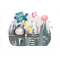 Thumbelina Cat and Swallow Print